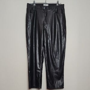 Abercrombie And Fitch Women's Black‎ Faux Leather Pants